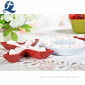 Modern Style Letter Shape Ceramic Candy Plate